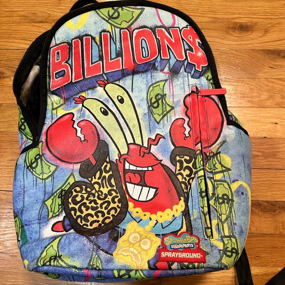 Sprayground Mr. Krabs SpongeBob backpack Billions